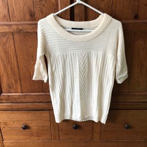 Super soft three quarter sleeve sweater